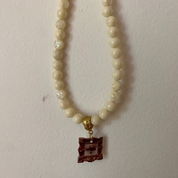 Pearl Charm Necklace by Haricot Vert - Picture 1 of 4